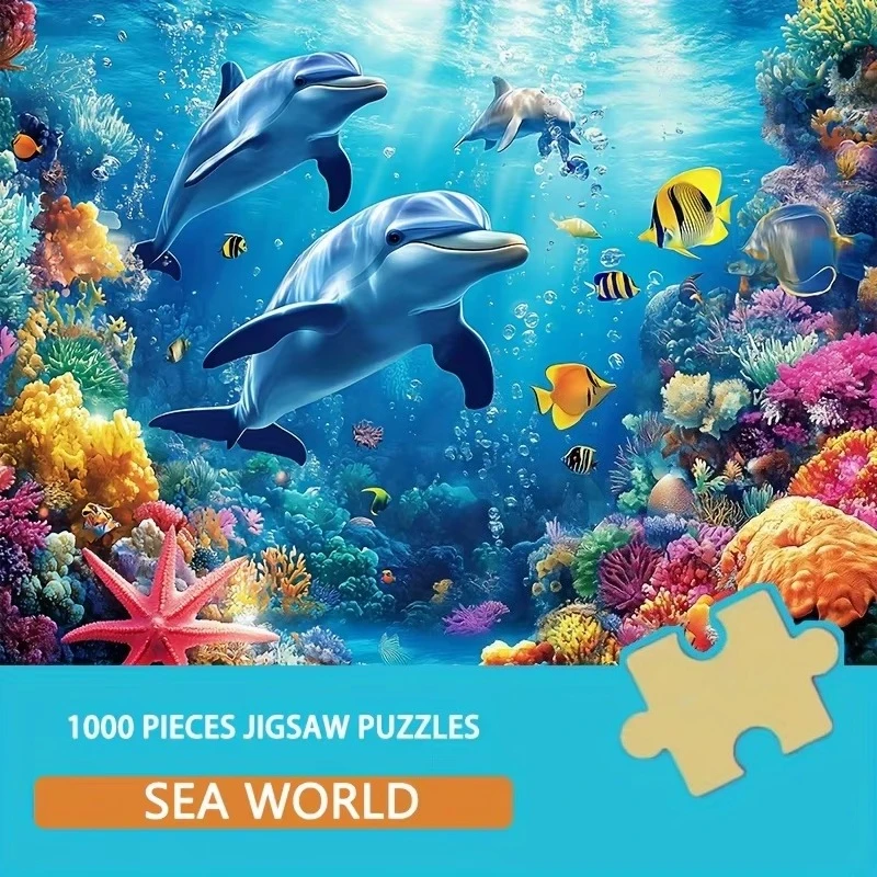 1000 Piece Jigsaw Puzzle for Adults Undersea World Made of Premium Paper Material Ideal Gift for Christmas New Year,Age 14+
1000 Piece Jigsaw Puzzle for Adults Undersea World Made of Premium Paper Material Ideal Gift for Christmas New Year,Age 14+