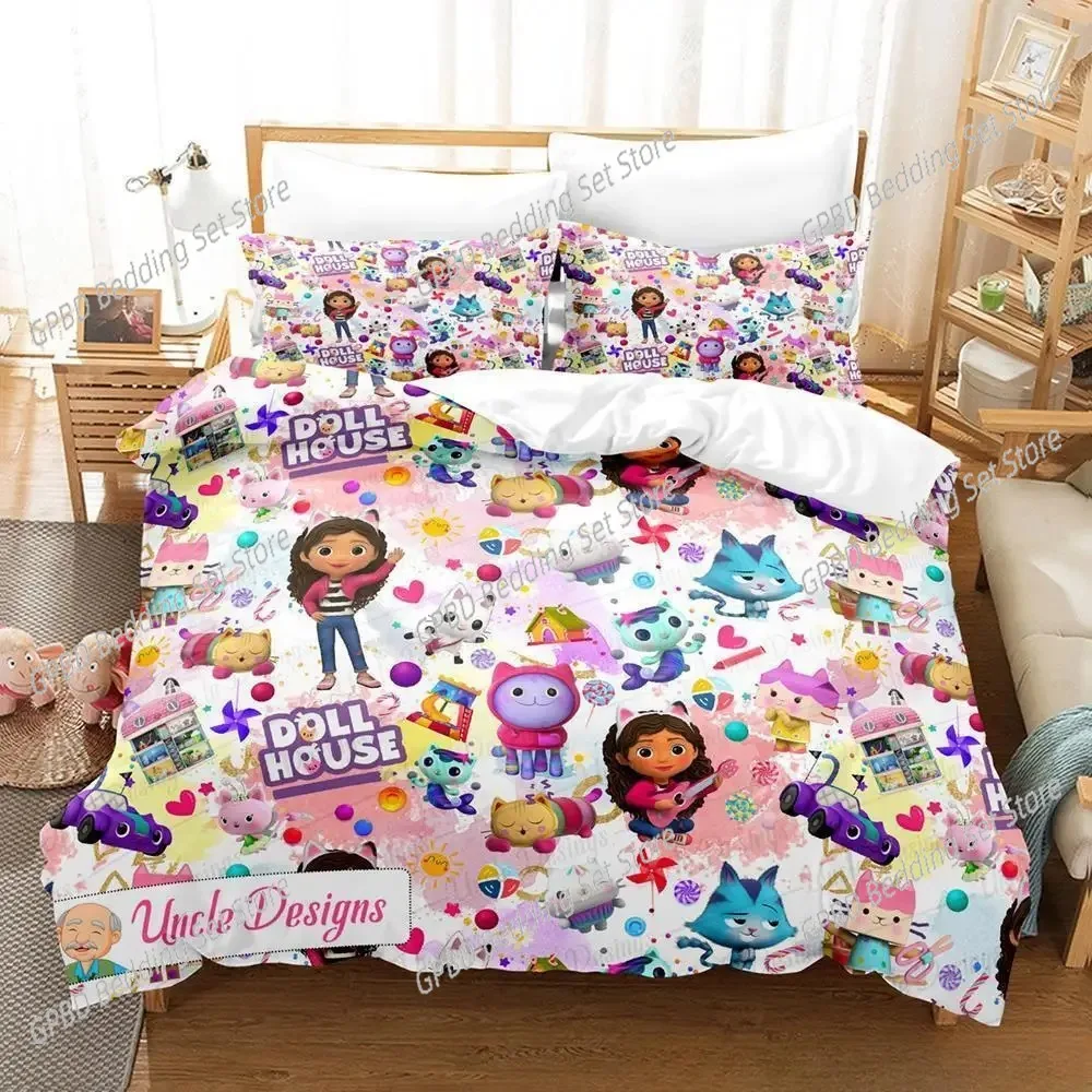 Gabbys Dollhouse Bedding Set Single Twin Full Queen King Size Bed Set Adult Kid Bedroom Duvet cover Sets 3D Anime Bed Sheet Set
Gabbys Dollhouse Bedding Set Single Twin Full Queen King Size Bed Set Adult Kid Bedroom Duvet cover Sets 3D Anime Bed Sheet Set