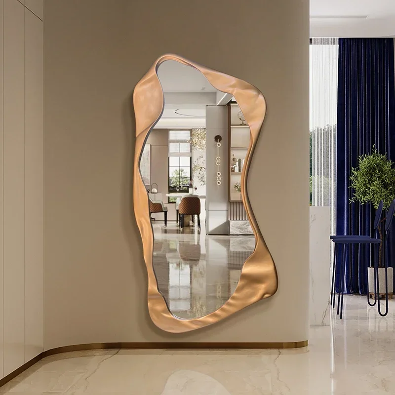 Wavy Vintage Gold Mirror Luxury Nordic Big Modern Wall Hanging Aesthetic Mirror Living Room Decoration Espelhos Home Products
Wavy Vintage Gold Mirror Luxury Nordic Big Modern Wall Hanging Aesthetic Mirror Living Room Decoration Espelhos Home Products