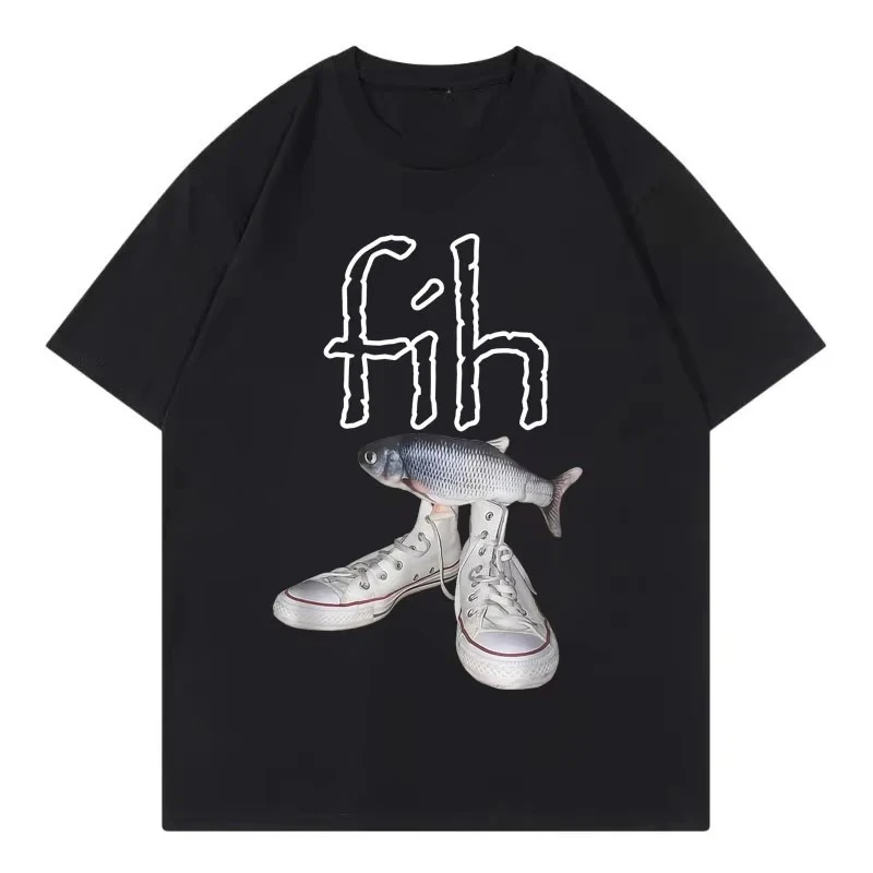 Забавные новые стильные горячие продажи Fih Shoes Графические футболки Misspelled Fish Meme Футболки для мужчин и женщин Повседневная модная футболка с коротким рукавом
Забавные новые стильные горячие продажи Fih Shoes Графические футболки Misspelled Fish Meme Футболки для мужчин и женщин Повседневная модная футболка с коротким рукавом