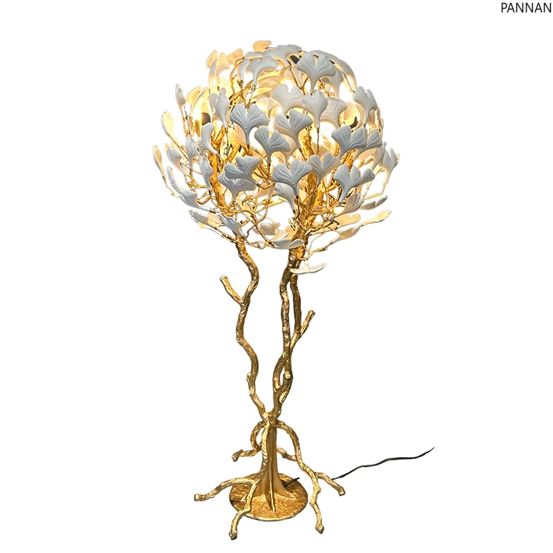French high-end living room all copper bedside study floor lamp hotel creativity
French high-end living room all copper bedside study floor lamp hotel creativity