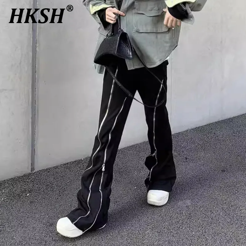 HKSH Spring New Hip Hop Zipper Split Jeans Men's Tide Punk Dark High Street Fashion Slit Flap Wide Leg Design Denim Pants HK4617
HKSH Spring New Hip Hop Zipper Split Jeans Men's Tide Punk Dark High Street Fashion Slit Flap Wide Leg Design Denim Pants HK4617