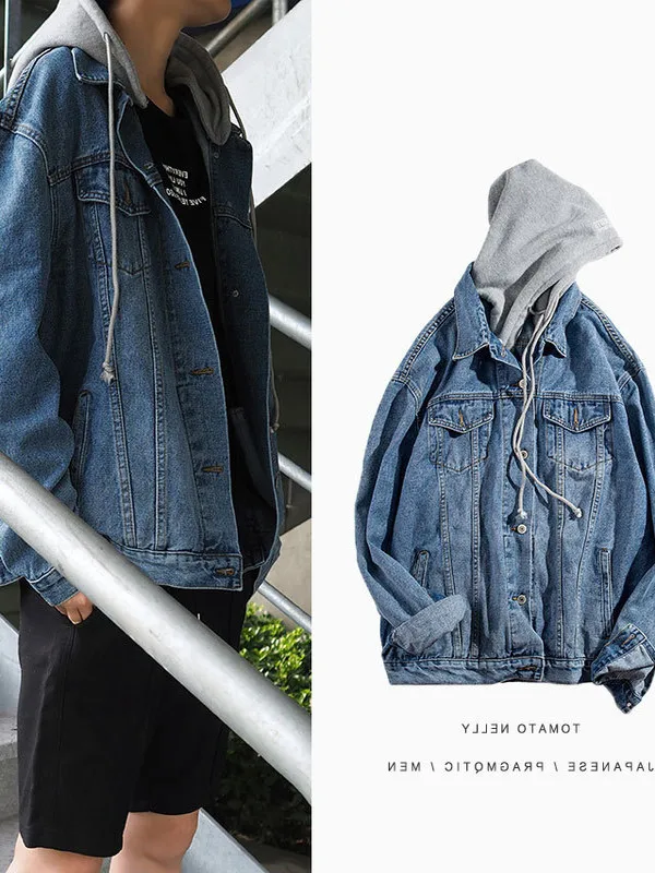 Retro American Japanese Sle Hooded Denim Jaet for Men Trendy Loose Youth Jaet Student Versatile Haome Top
Retro American Japanese Sle Hooded Denim Jaet for Men Trendy Loose Youth Jaet Student Versatile Haome Top