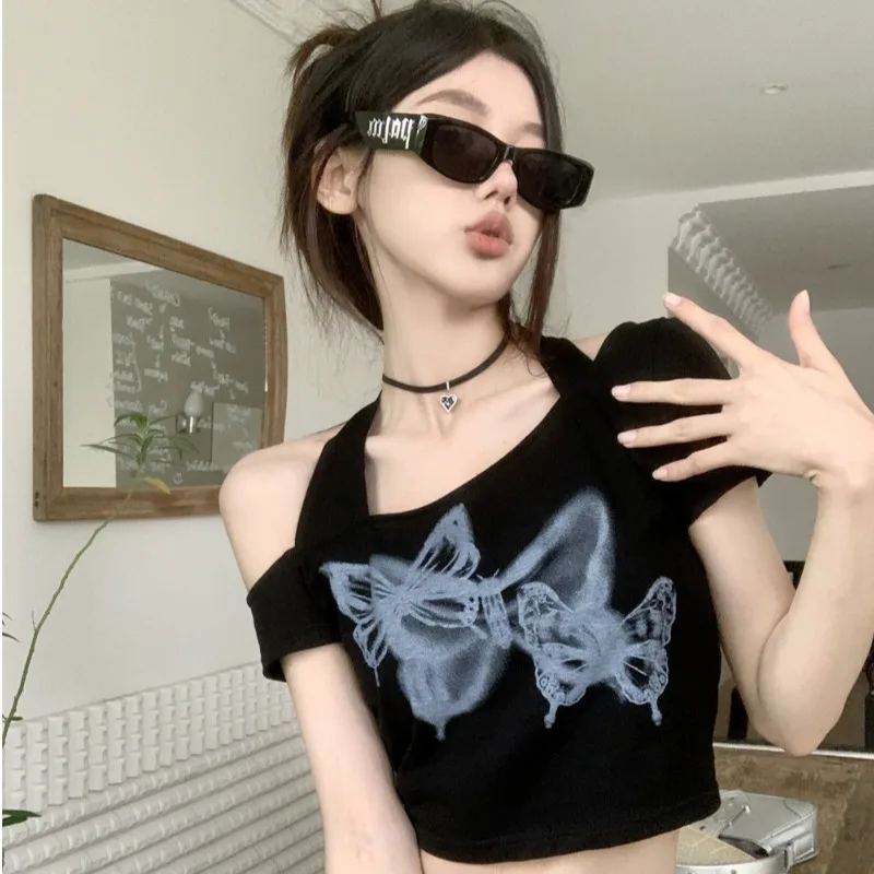 Print Slim Fit Short Sleeve T-Shirt Women's Sexy Summer Splice Design Pure Desire Hot Girl Short Top Korean Style C...
Print Slim Fit Short Sleeve T-Shirt Women's Sexy Summer Splice Design Pure Desire Hot Girl Short Top Korean Style C...