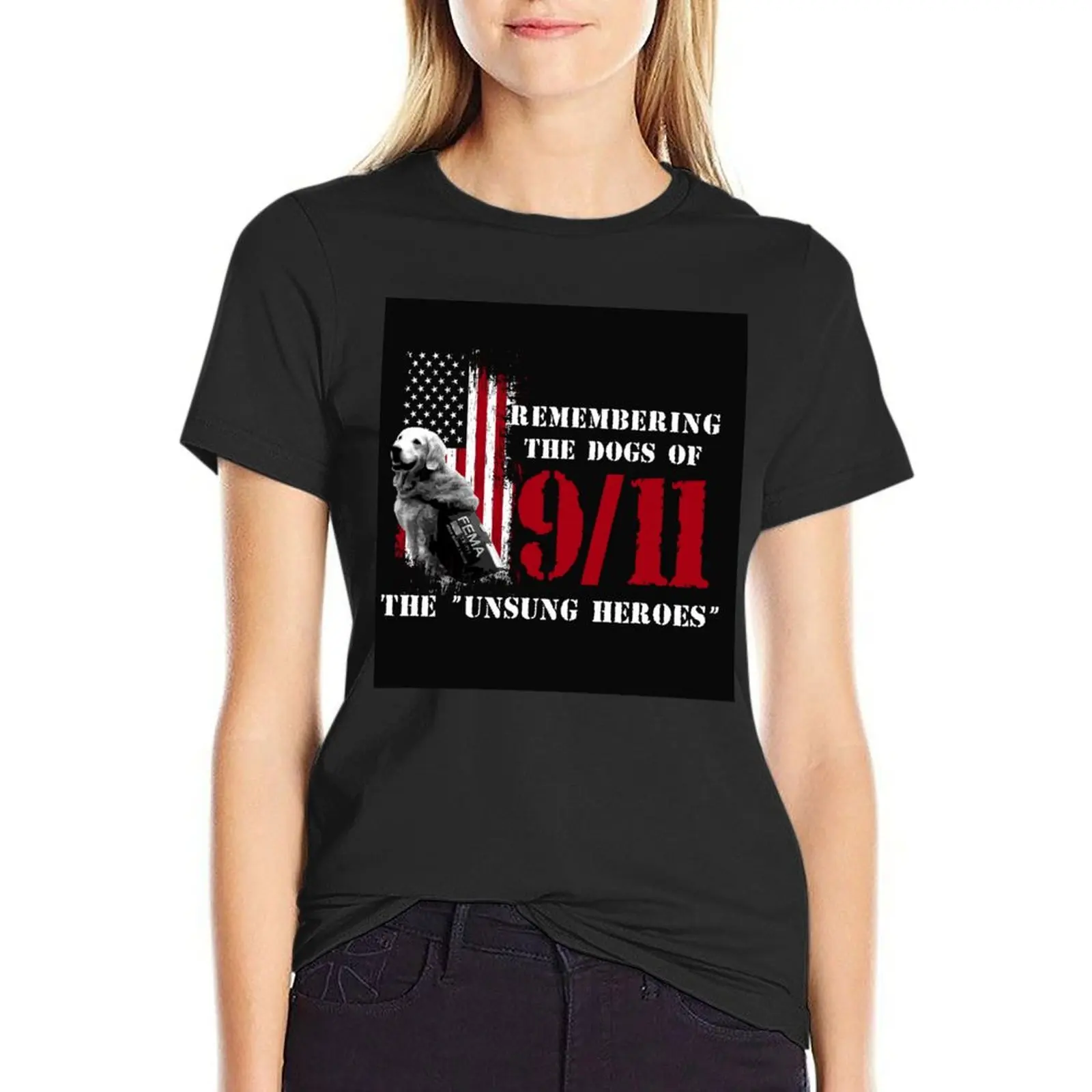 Remembering the Dogs of 9/11- 9/11 Rescue Dogs T-Shirt heavyweights aesthetic clothes t-shirts for Women graphic tees
Remembering the Dogs of 9/11- 9/11 Rescue Dogs T-Shirt heavyweights aesthetic clothes t-shirts for Women graphic tees