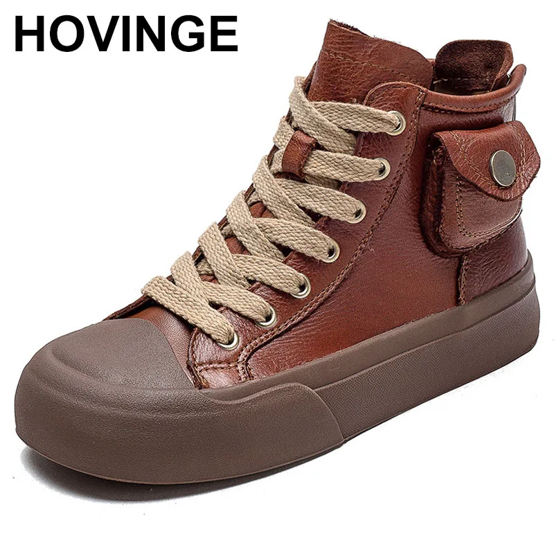 Soft Sole High Top Boots Women Top Layer Cowhide Back Zipper Board Shoes Short Tube Sneakers Plush Boots Outdoor Walking New
Soft Sole High Top Boots Women Top Layer Cowhide Back Zipper Board Shoes Short Tube Sneakers Plush Boots Outdoor Walking New