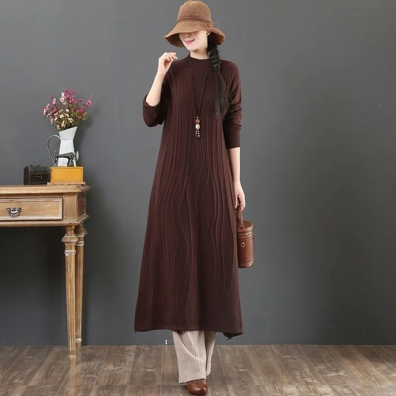 Vintage art knitting pullover sweater female autumn and winter 2023 casual long sleeve solid o neck pullover female sweater
Vintage art knitting pullover sweater female autumn and winter 2023 casual long sleeve solid o neck pullover female sweater