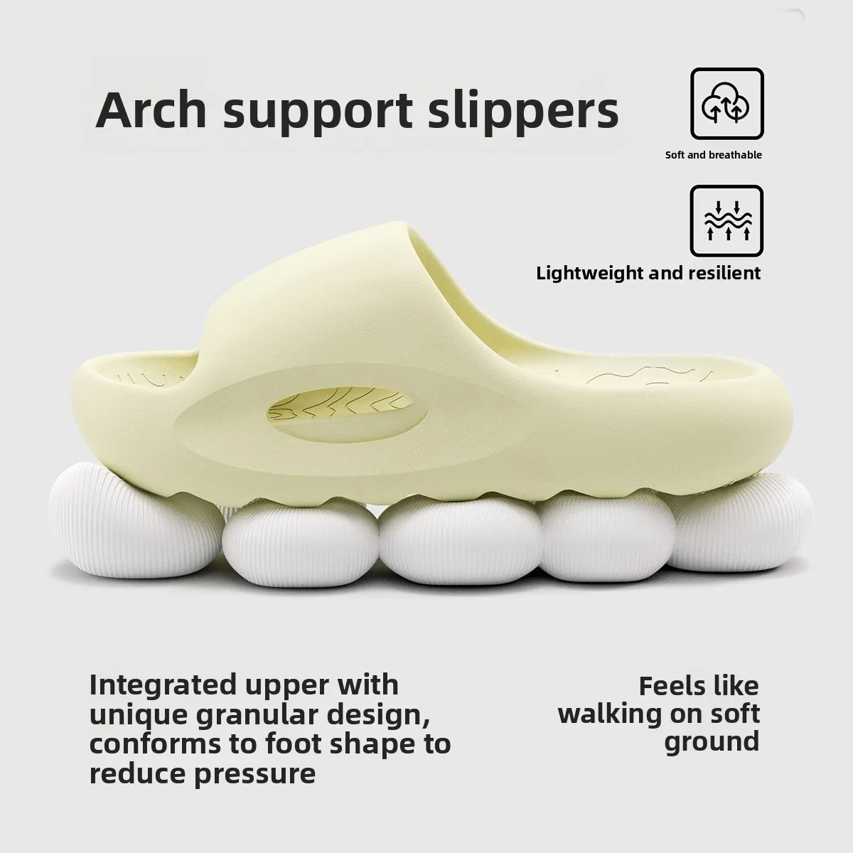 Arch Support Slippers Unisex Outdoor Wearable Bathroom Anti-Slip Odor-Resistant Summer Casual Style EVA Material Couple Slippers
Arch Support Slippers Unisex Outdoor Wearable Bathroom Anti-Slip Odor-Resistant Summer Casual Style EVA Material Couple Slippers