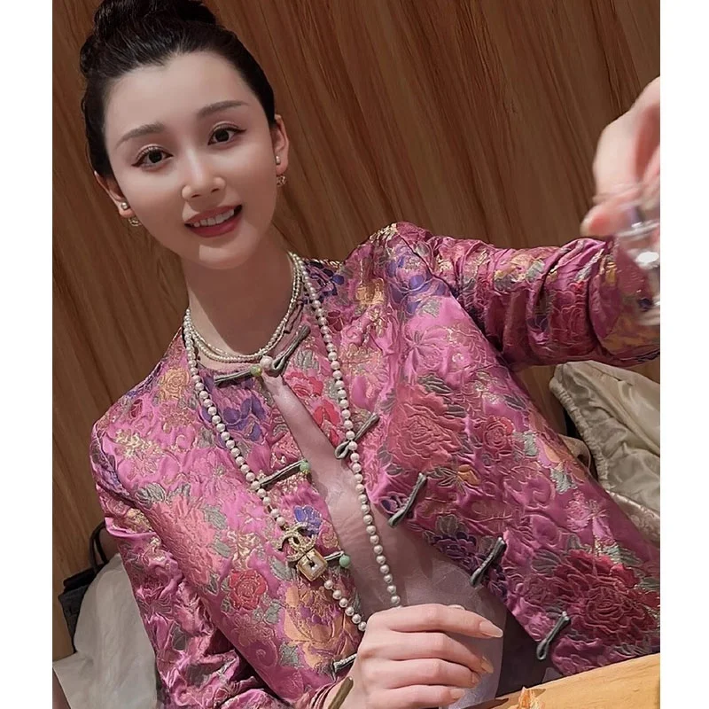 New Chinese Sle Women's Purple Jaet Early Spring Faion 2026 High-End Light National Sle Tang Costume Button Top
New Chinese Sle Women's Purple Jaet Early Spring Faion 2026 High-End Light National Sle Tang Costume Button Top