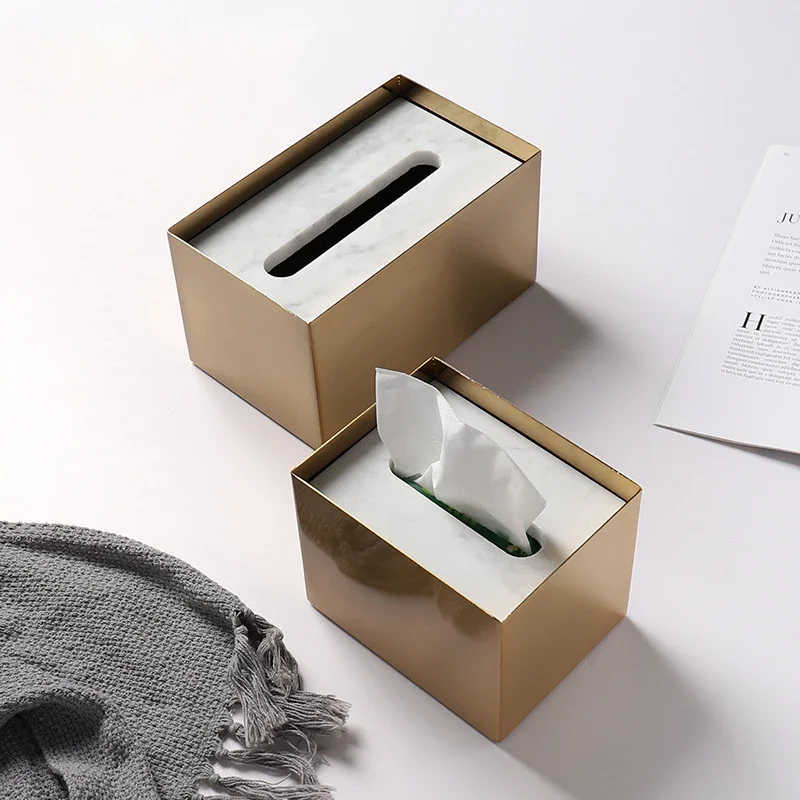 Brass Marble Metal Tissue Box For Hotel Coffee Shop Homestay Decoration Container Accessories Simple Paper Storage Box
Brass Marble Metal Tissue Box For Hotel Coffee Shop Homestay Decoration Container Accessories Simple Paper Storage Box
