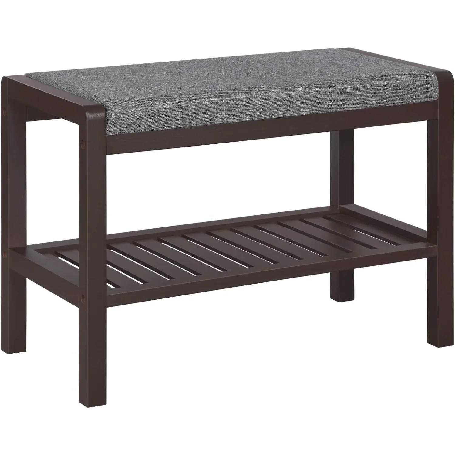 Shoe Rack Bench with Cushion Upholstered Padded Seat, Storage Shelf, Shoe Organizer, Holds Up to 350 lb
Shoe Rack Bench with Cushion Upholstered Padded Seat, Storage Shelf, Shoe Organizer, Holds Up to 350 lb