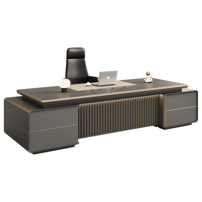 Boss table, simple, modern chairperson, president table manager, light luxury, large desk, office desk and chair combination
Boss table, simple, modern chairperson, president table manager, light luxury, large desk, office desk and chair combination