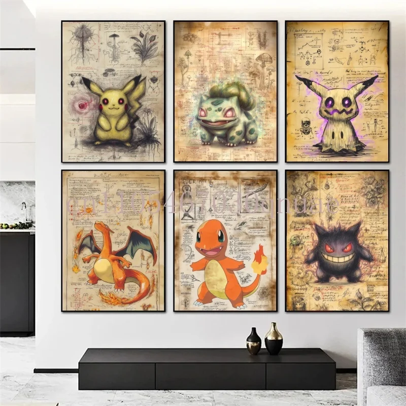 Anime Pokemon Canvas Painting Bulbasaur Charmander Squirtle Poster and Print Watercolor Wall Art Picture Home Decor Kids Gifts
Anime Pokemon Canvas Painting Bulbasaur Charmander Squirtle Poster and Print Watercolor Wall Art Picture Home Decor Kids Gifts