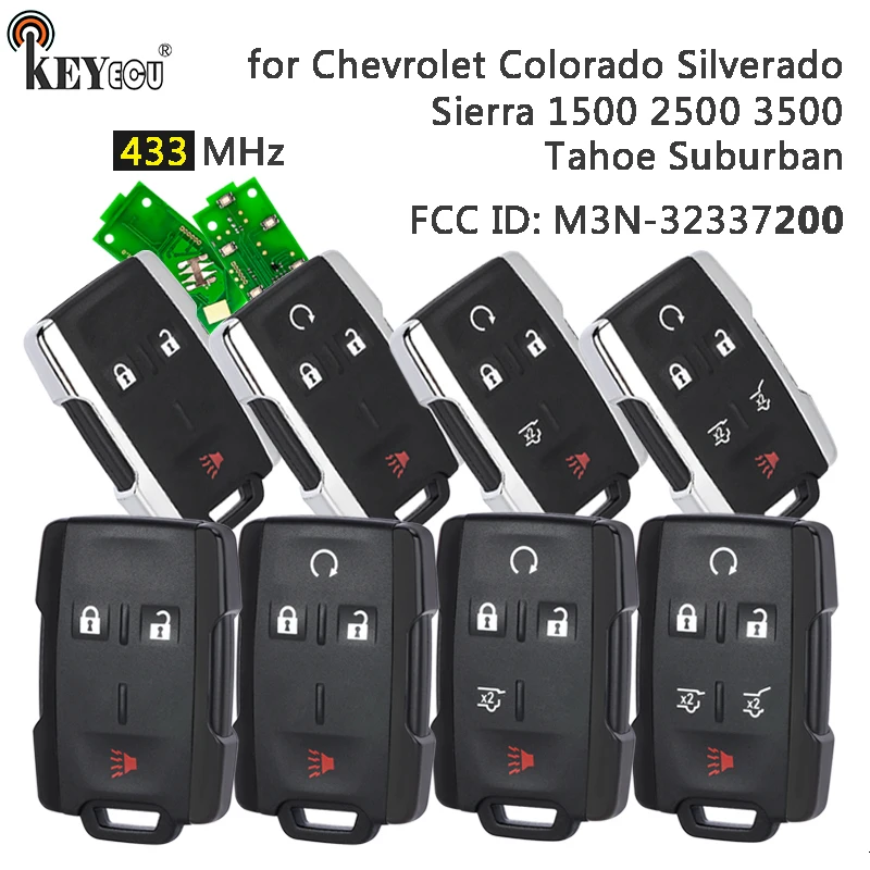 Брелок-ключ KEYECU 433 МГц M3N-32337200 для Chevrolet Silverado Colorado GMC Sierra 2019 2020 2021
Брелок-ключ KEYECU 433 МГц M3N-32337200 для Chevrolet Silverado Colorado GMC Sierra 2019 2020 2021