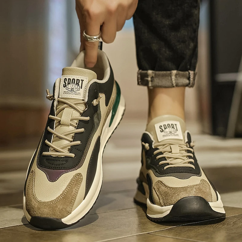 Men's Running Sports Shoes Retro Casual Dad Trendy All-Match Summer Breathable Lace-Up round Toe Outdoor Leisure Shoes
Men's Running Sports Shoes Retro Casual Dad Trendy All-Match Summer Breathable Lace-Up round Toe Outdoor Leisure Shoes