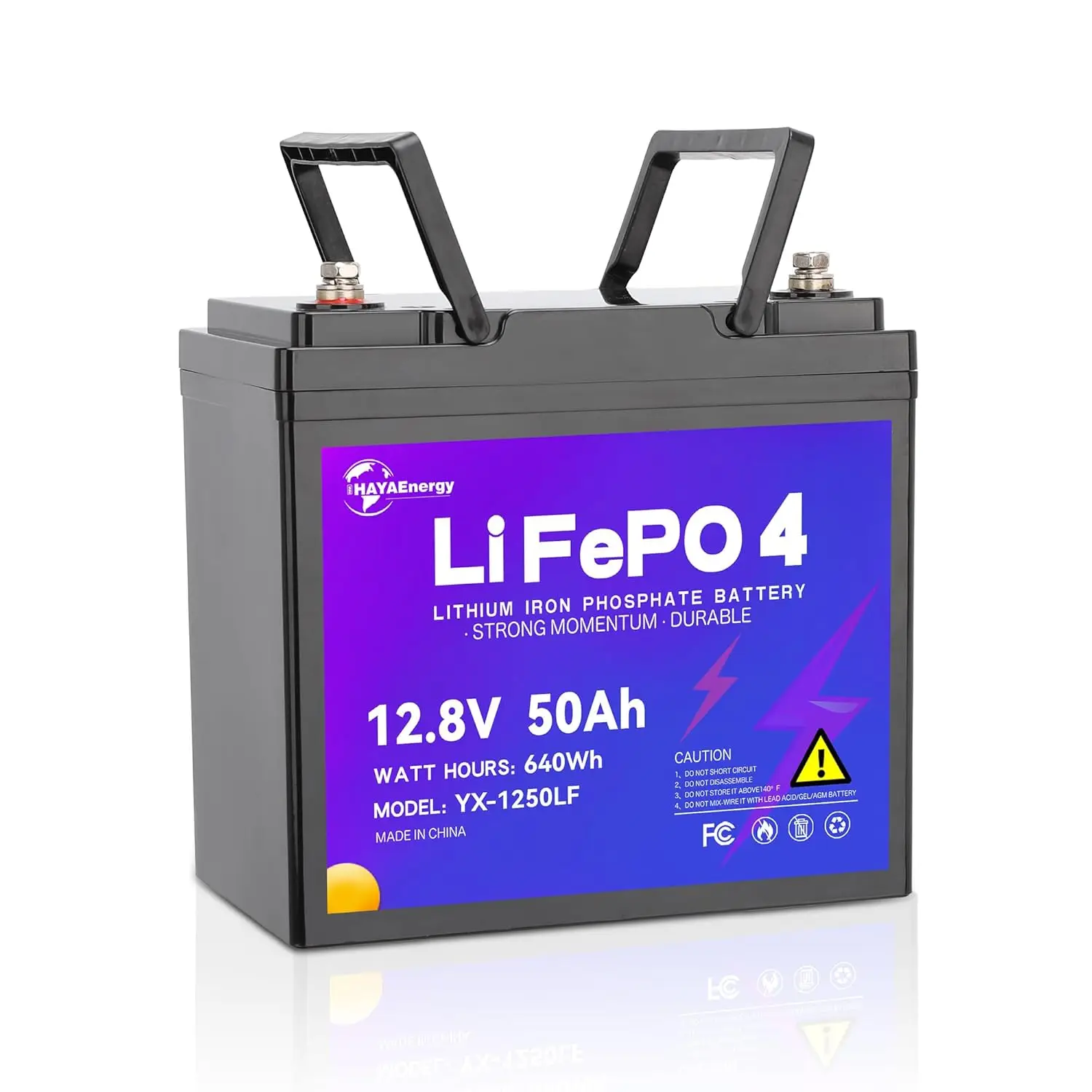 12V 50Ah LiFePO4 Battery, 640W Lithium Battery Built-in 50A BMS, 6000+Deep Cycles, Perfect for Trolling, Customized
12V 50Ah LiFePO4 Battery, 640W Lithium Battery Built-in 50A BMS, 6000+Deep Cycles, Perfect for Trolling, Customized