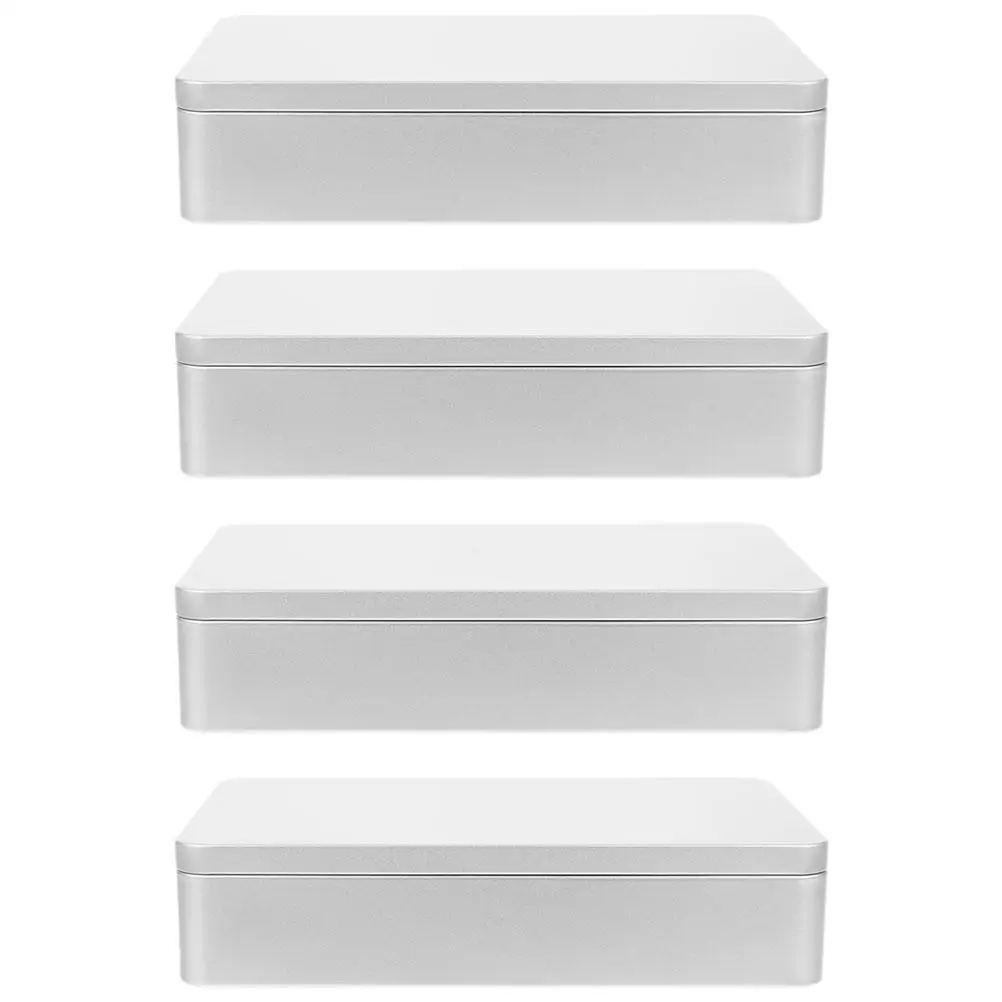 4 Pcs Metal Storage Boxes Small Containers with Lid for Home Jewelry Tinplate Lightweight Portable USB
4 Pcs Metal Storage Boxes Small Containers with Lid for Home Jewelry Tinplate Lightweight Portable USB