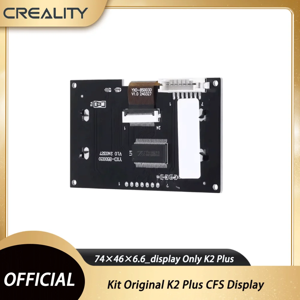 Creality CFS Display Kit Original K2 Plus CFS Display Kit_74×46×6.6_display Only K2 Plus CFS Display New 3d Printer Parts
Creality CFS Display Kit Original K2 Plus CFS Display Kit_74×46×6.6_display Only K2 Plus CFS Display New 3d Printer Parts