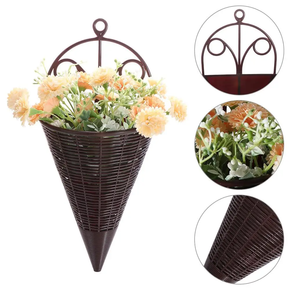 Triangle Imitation Rattan Hanging Flower Basket Simulation Wall Hanging Artificial Wall Hanging Flower Pot Plastic
Triangle Imitation Rattan Hanging Flower Basket Simulation Wall Hanging Artificial Wall Hanging Flower Pot Plastic