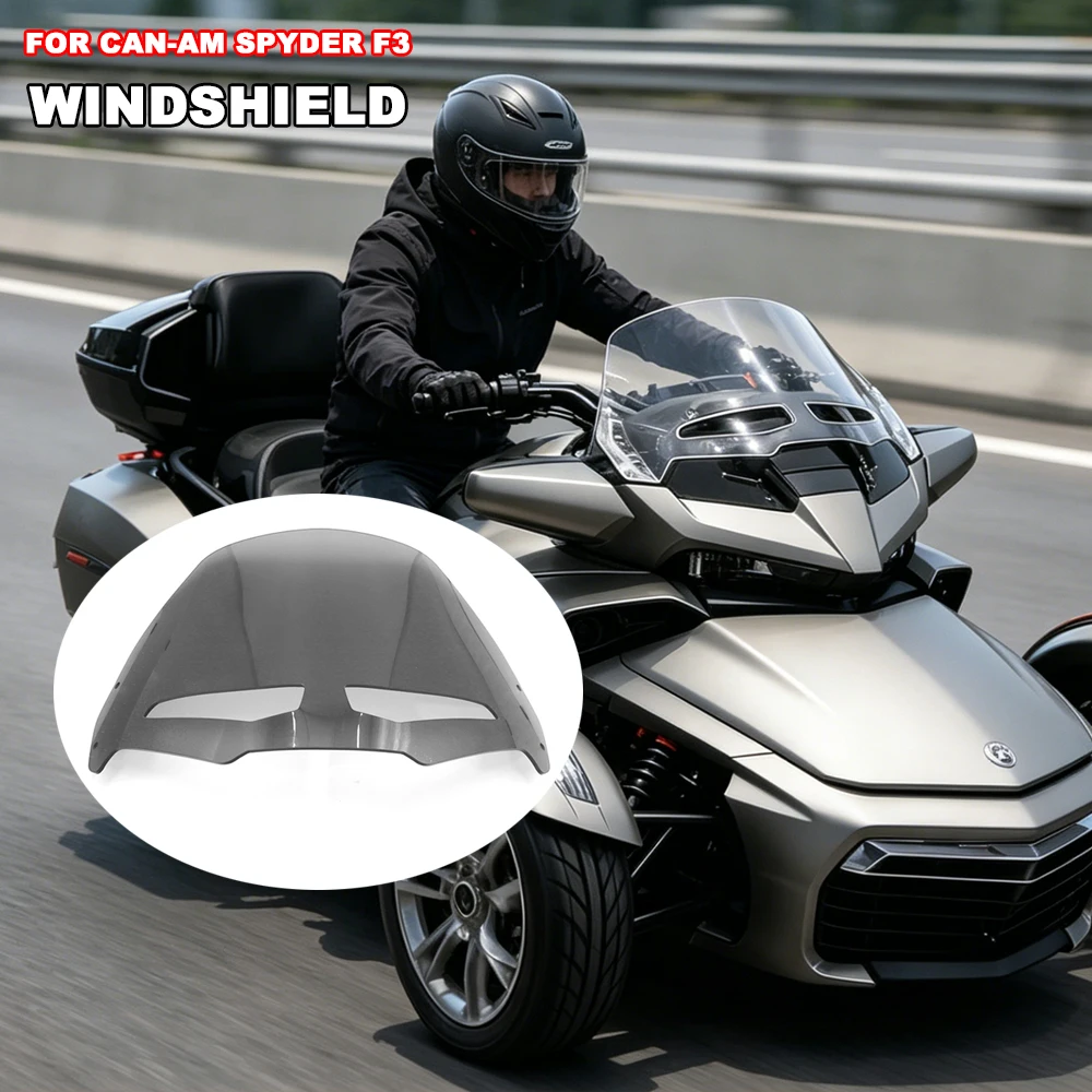 For Can-Am Spyder F3 Windshield - Stop Wind Buffeting Cut Road Noise Windscreen Perfect Fit Easy Install
For Can-Am Spyder F3 Windshield - Stop Wind Buffeting Cut Road Noise Windscreen Perfect Fit Easy Install