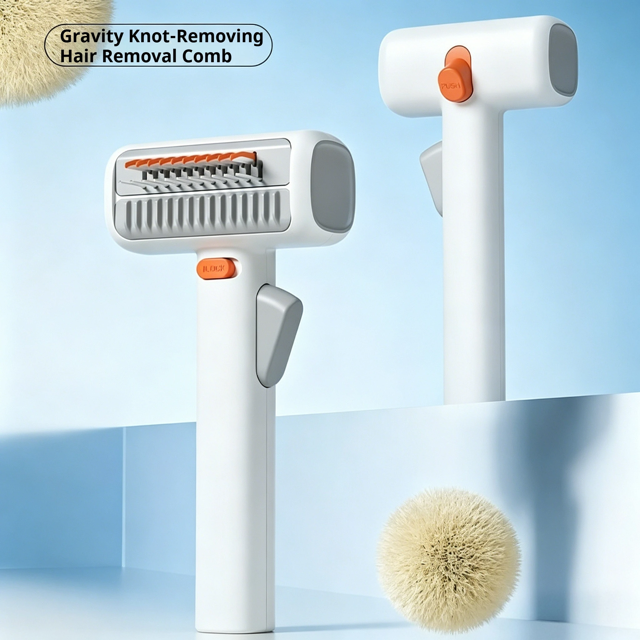 2-in-1 Pet Grooming Comb: Effortless Detangling & One-Click Cleanup
2-in-1 Pet Grooming Comb: Effortless Detangling & One-Click Cleanup