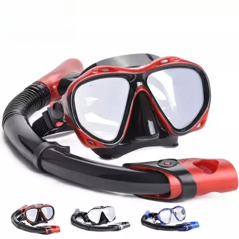 Professional diving mask and snorkel set panoramic with myopia lenses
Professional diving mask and snorkel set panoramic with myopia lenses