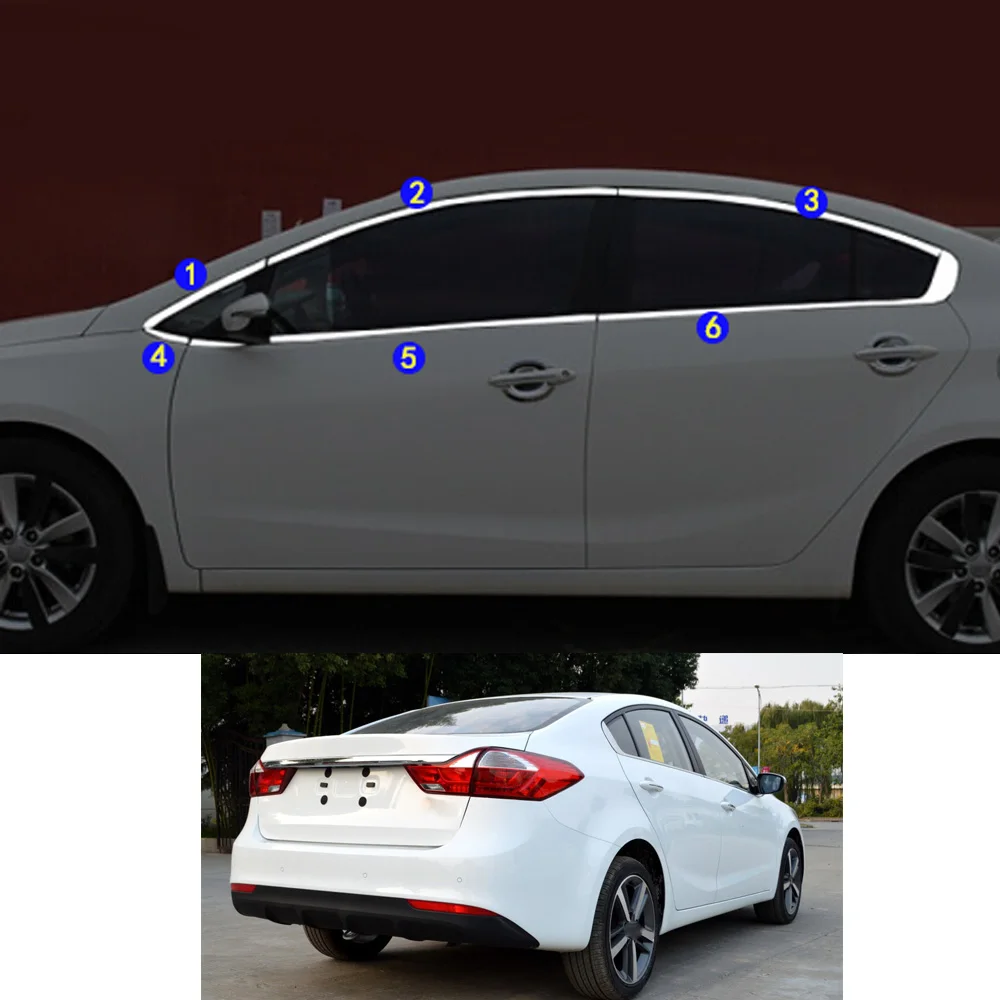 For KIA K3 2012 2013 2014 2015 2016 2017 2018 Car Sticker Garnish Pillar Window Middle Strip Trim Frame Hoods Parts
For KIA K3 2012 2013 2014 2015 2016 2017 2018 Car Sticker Garnish Pillar Window Middle Strip Trim Frame Hoods Parts