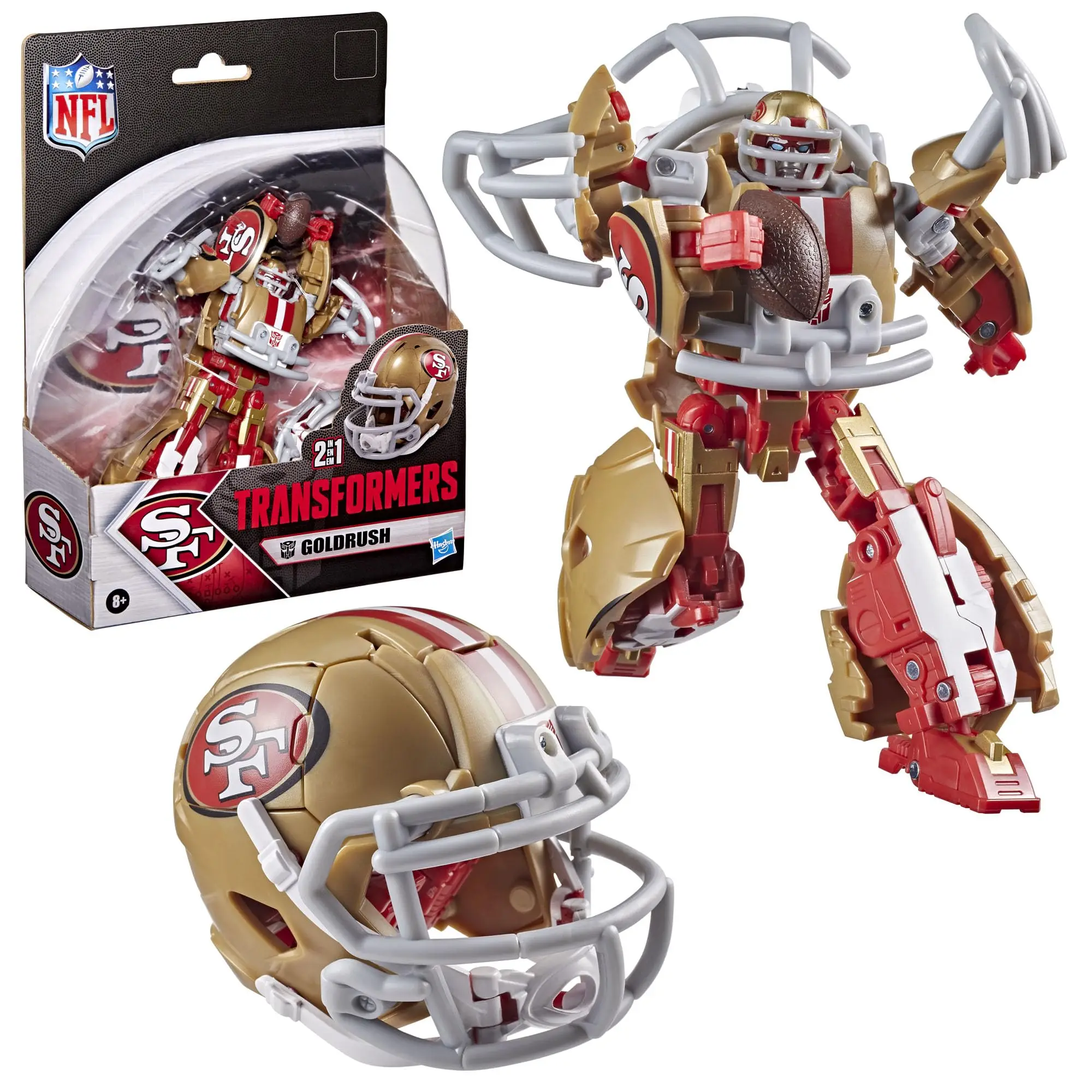 Hasbro Transformers NFL San Francisco 49ers Goldrush G2337
Hasbro Transformers NFL San Francisco 49ers Goldrush G2337