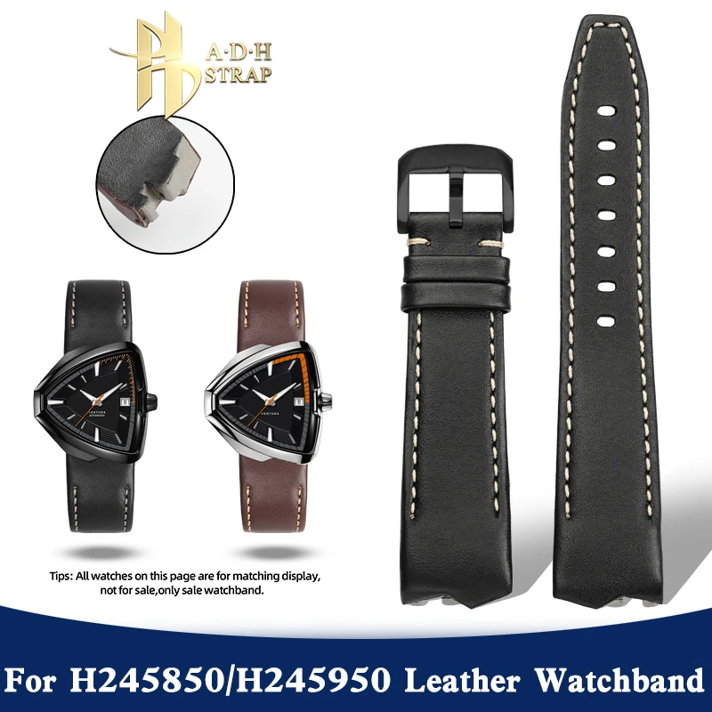 21mm Cowhide Leather Watch Strap For Hamilton VENTURAH Series H245850 H245550 H245950 Watch Band Special Interface Replacement
21mm Cowhide Leather Watch Strap For Hamilton VENTURAH Series H245850 H245550 H245950 Watch Band Special Interface Replacement