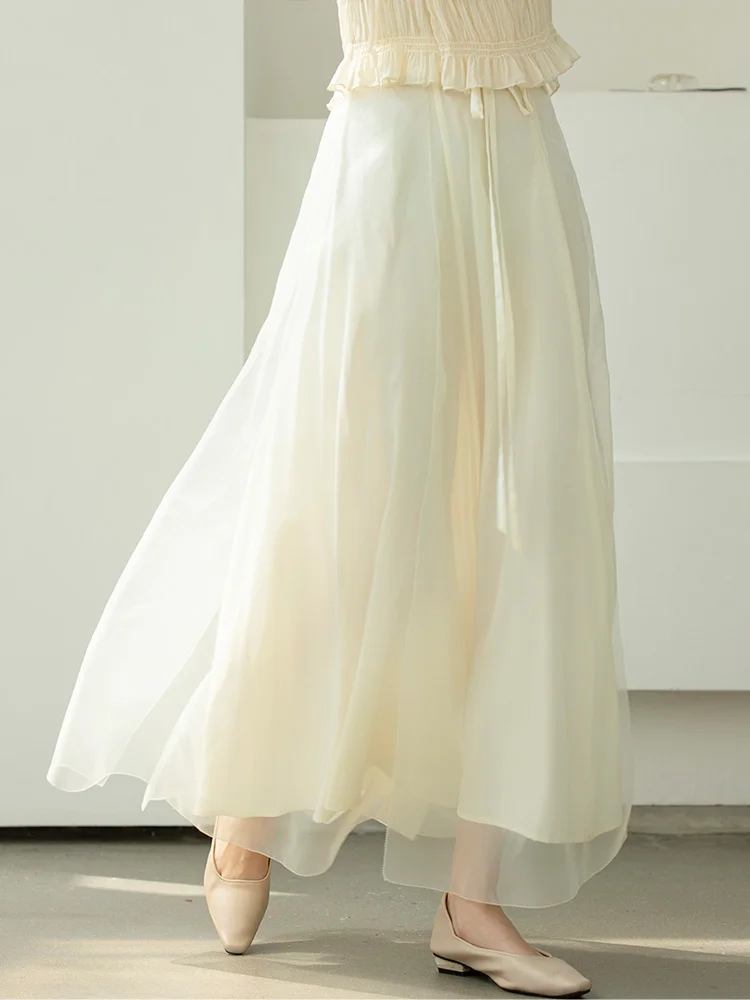 Elegant Chinese Style Long A-Line Skirt Women's Fashionable Versatile High Waist Slimming Midi Skirt for Summer 2026
Elegant Chinese Style Long A-Line Skirt Women's Fashionable Versatile High Waist Slimming Midi Skirt for Summer 2026