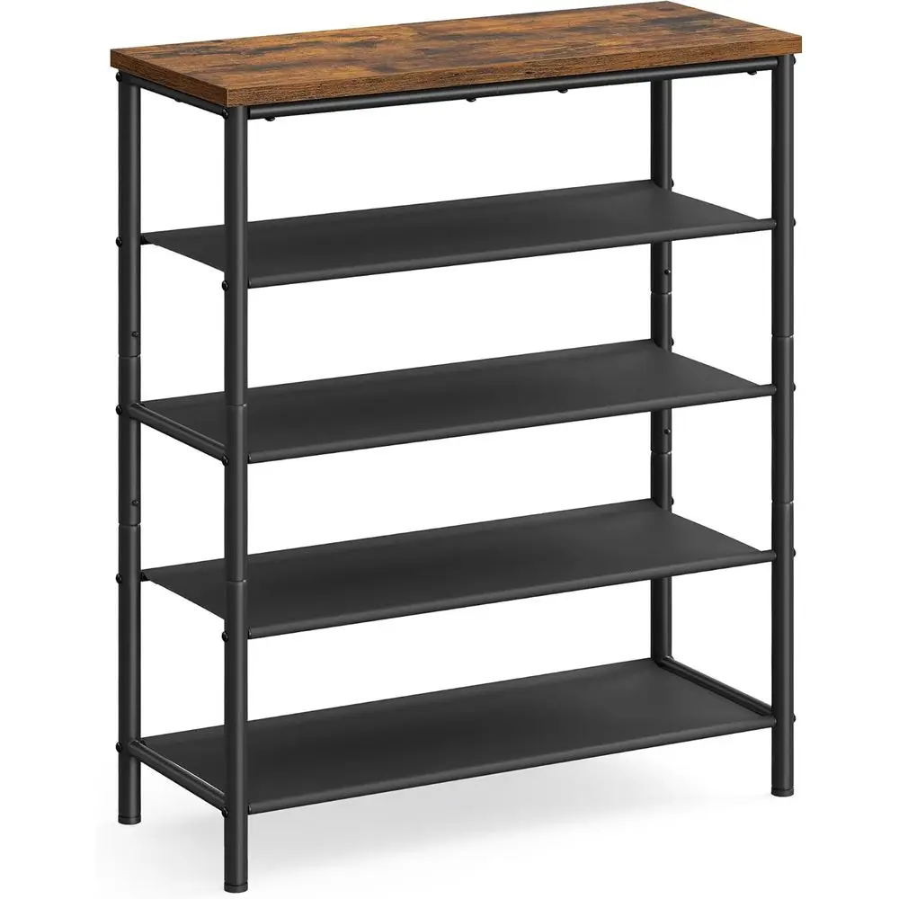 5-Tier Shoe Storage Organizer for Entryway and Closet, Holds 12-16 Pairs of Shoes, 4 Fabric Shelves, Steel Frame, Industrial, Ru
5-Tier Shoe Storage Organizer for Entryway and Closet, Holds 12-16 Pairs of Shoes, 4 Fabric Shelves, Steel Frame, Industrial, Ru