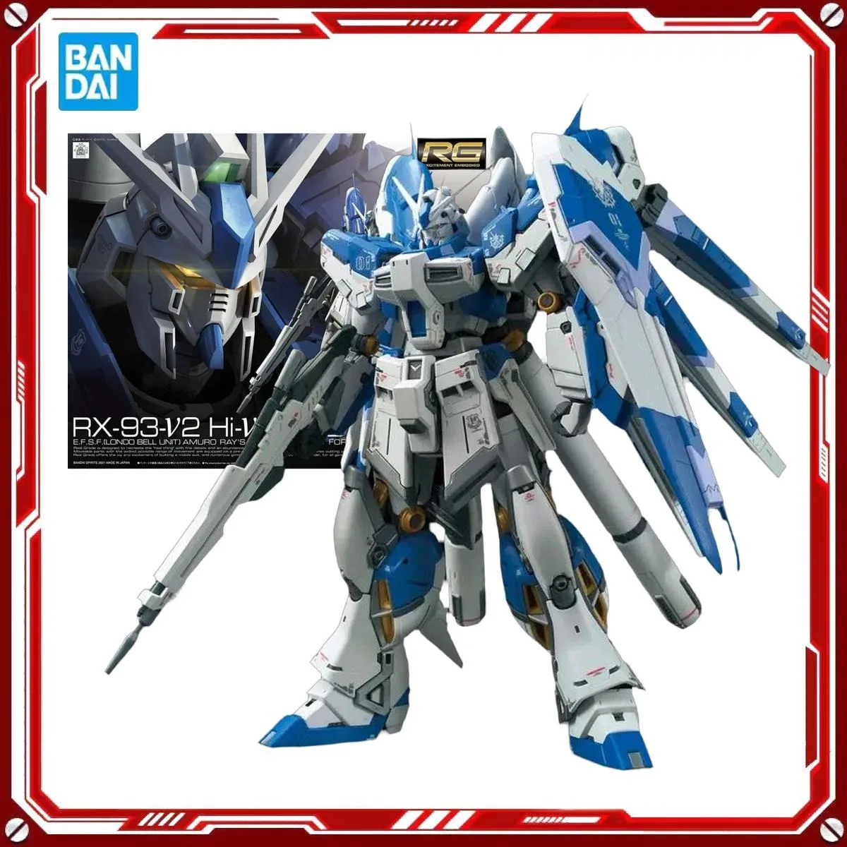 Genuine Bandai Original Figure Model Kits Gundam Model Kit RG 1/144 RX-93-v2 Hi-v Gundam Anime Figures Action Model Toys Gifts
Genuine Bandai Original Figure Model Kits Gundam Model Kit RG 1/144 RX-93-v2 Hi-v Gundam Anime Figures Action Model Toys Gifts