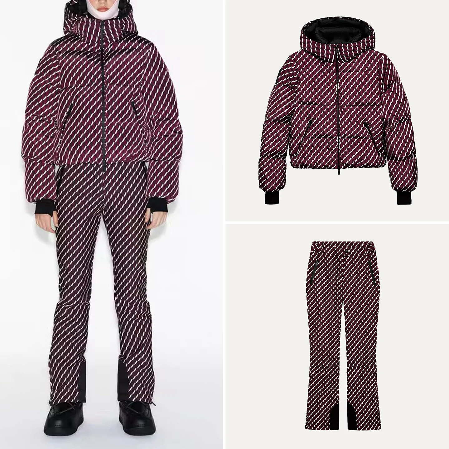 Модный женский комплект из джата и расклешенных брюк, зима 2025, бренд Z, длинное пальто с наполнителем пуха, длинные брюки, ансамбль
Модный женский комплект из джата и расклешенных брюк, зима 2025, бренд Z, длинное пальто с наполнителем пуха, длинные брюки, ансамбль