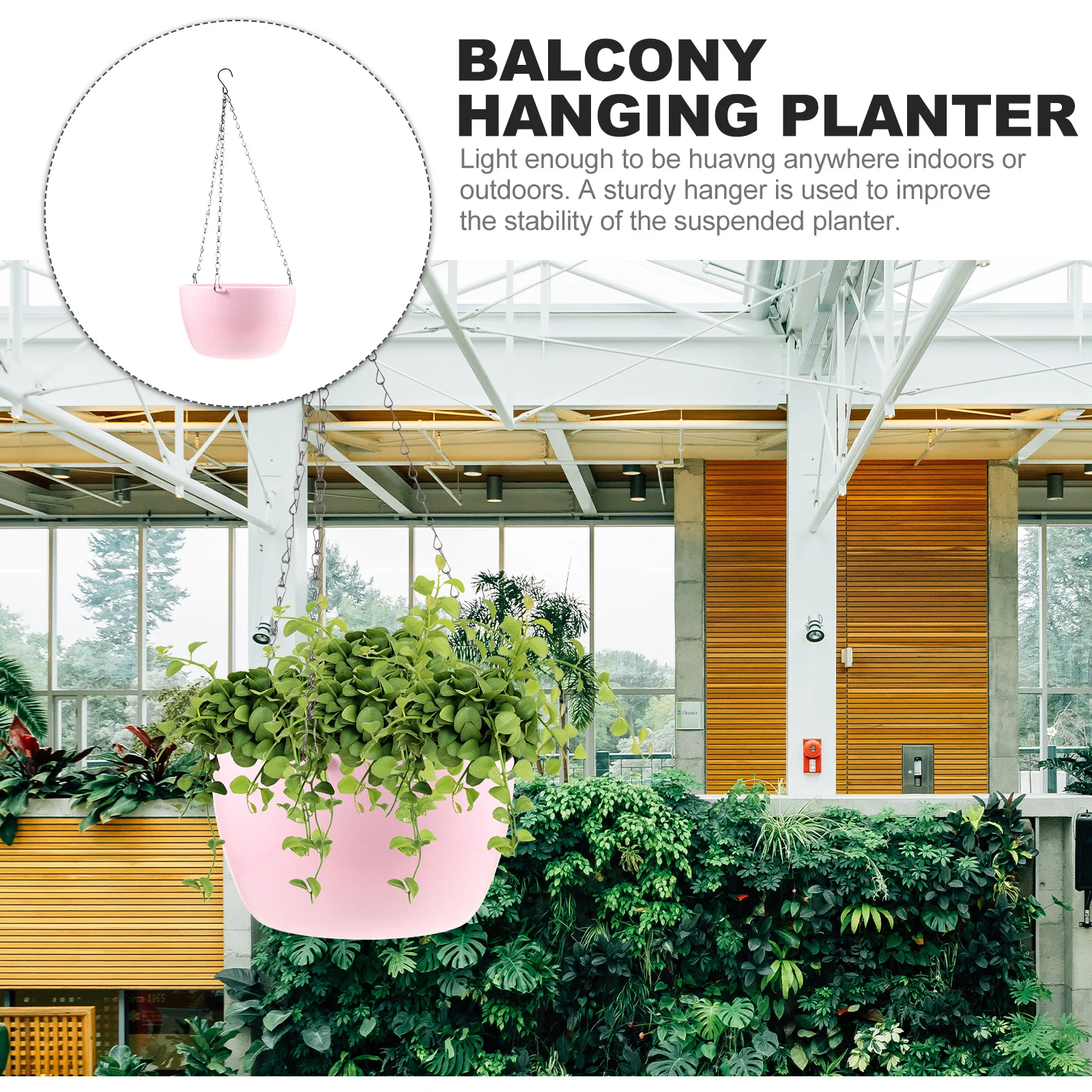 Подвесной цветочный горшок, легкий современный дизайн для использования в помещении и на открытом воздухе, небольшой контейнер для растений с дренажным подвесным горшком для
Подвесной цветочный горшок, легкий современный дизайн для использования в помещении и на открытом воздухе, небольшой контейнер для растений с дренажным подвесным горшком для