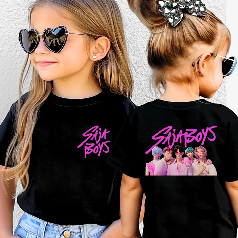 Kids T-Shirt KPop Demon Hunter Cotton Fashion Casual Top Rumi Zoey Mira Cosplay Short Sleeve Round Neck Tops Children's Clothing
Kids T-Shirt KPop Demon Hunter Cotton Fashion Casual Top Rumi Zoey Mira Cosplay Short Sleeve Round Neck Tops Children's Clothing
