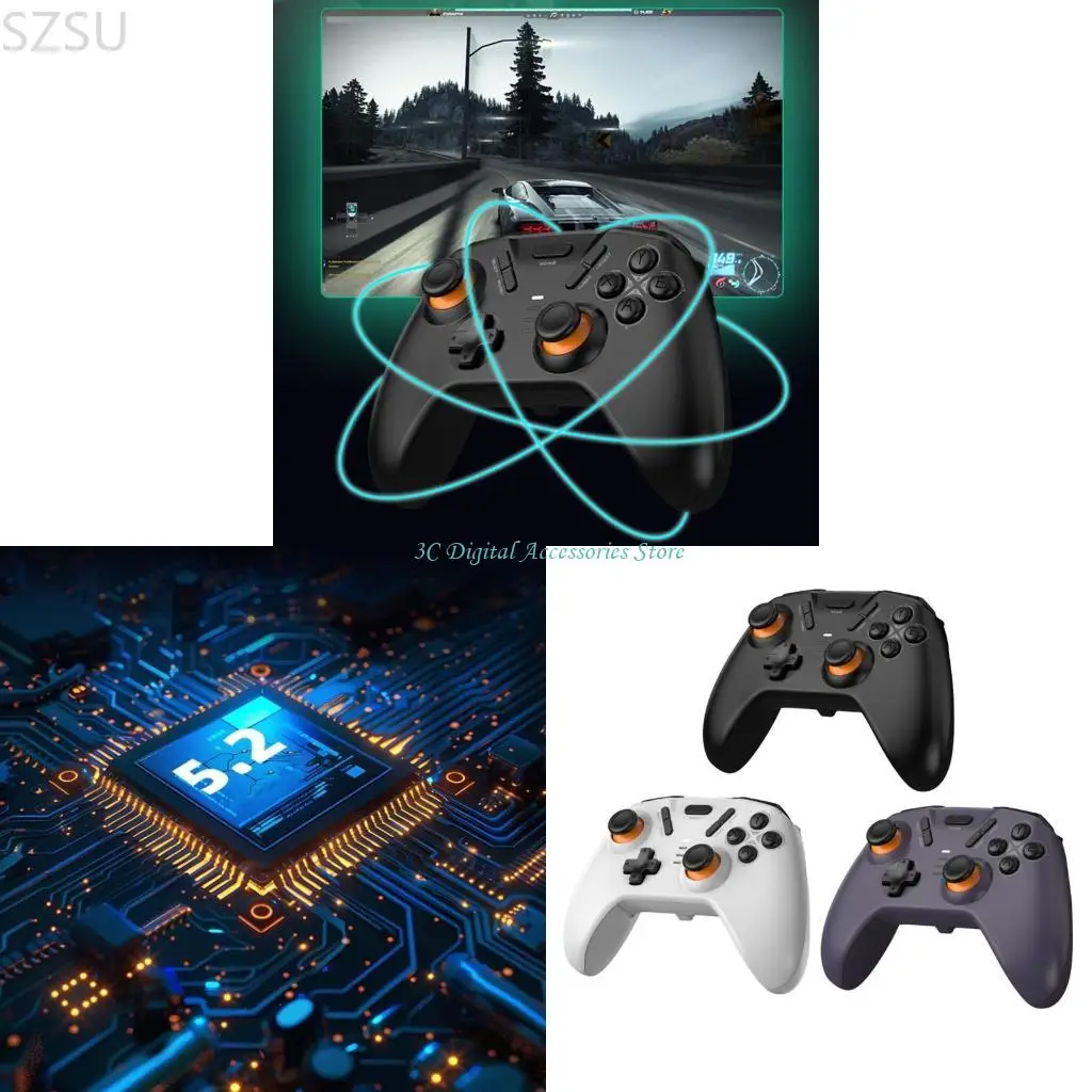 SZSU Multiple Platform Gaming Controller with Lighting, 600mAh for PC
SZSU Multiple Platform Gaming Controller with Lighting, 600mAh for PC