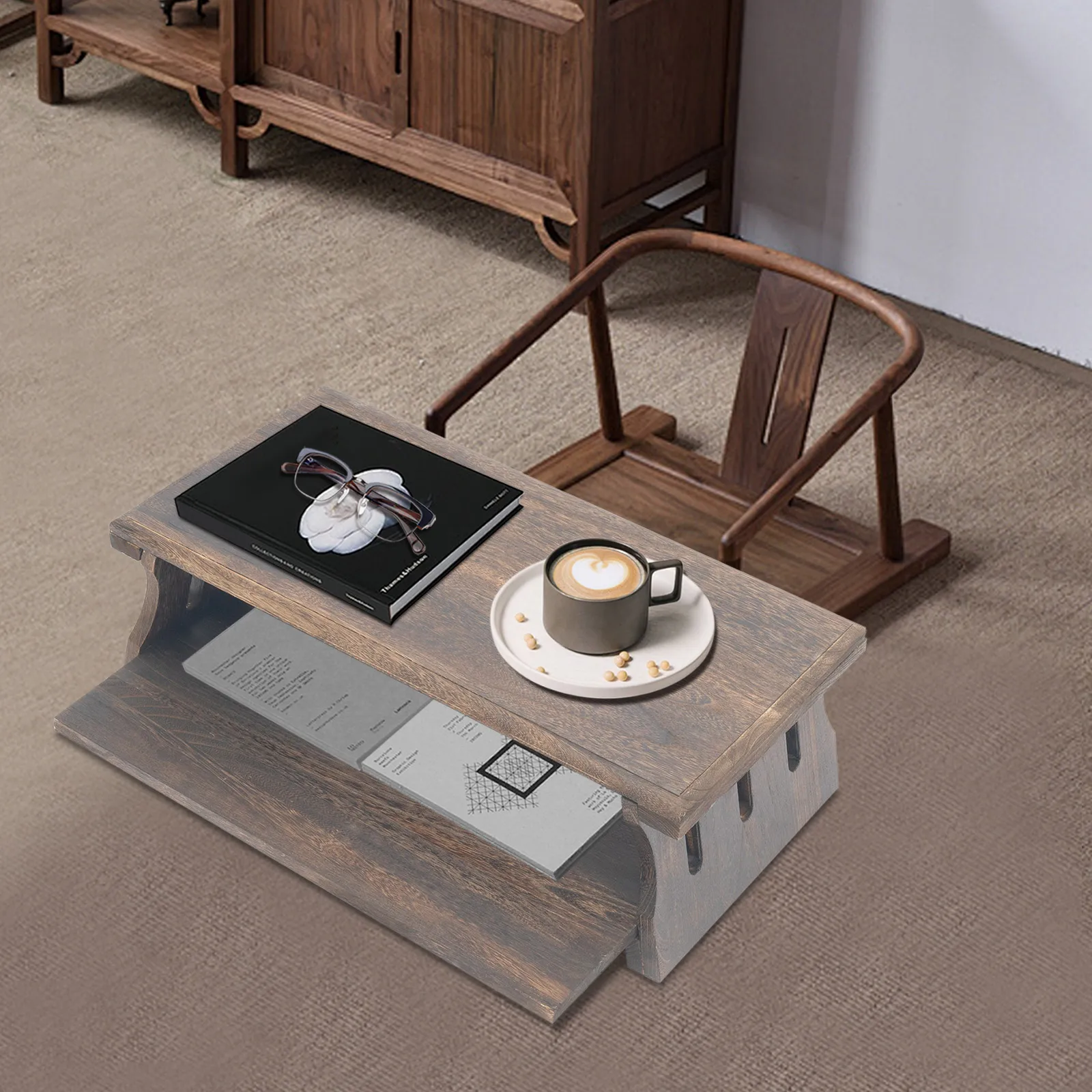 Carbonized‑Color Retro 2‑Tier Foldable Paulownia Wood Altar Table, 66.14Lbs Load‑Bearing Varnished Carbonized Wood Construction
Carbonized‑Color Retro 2‑Tier Foldable Paulownia Wood Altar Table, 66.14Lbs Load‑Bearing Varnished Carbonized Wood Construction