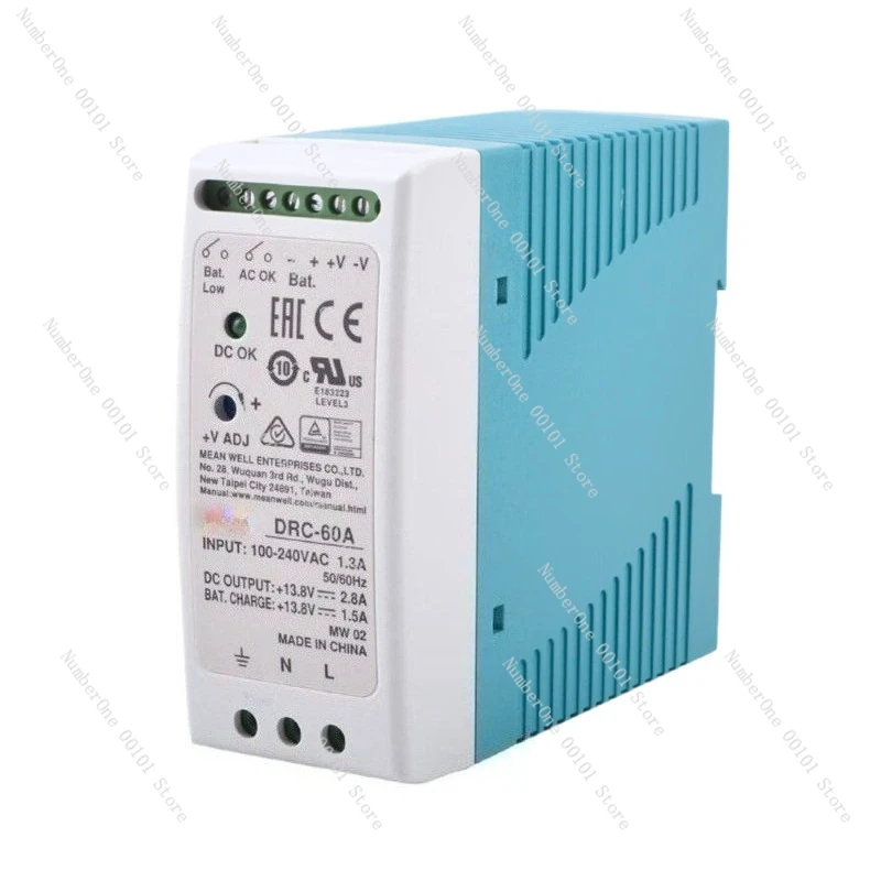 Switching Power Supply DRC-60A/60B Security DIN Type with UPS Function 60W Dual Output Genuine
Switching Power Supply DRC-60A/60B Security DIN Type with UPS Function 60W Dual Output Genuine