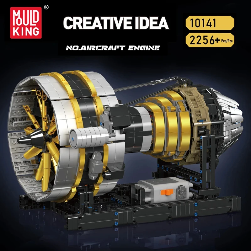Mould King 10141 Technical Car Building Block The Motorized Aircraft Engine Model Assembly Motor Brick Set Kids Christmas Gift
Mould King 10141 Technical Car Building Block The Motorized Aircraft Engine Model Assembly Motor Brick Set Kids Christmas Gift