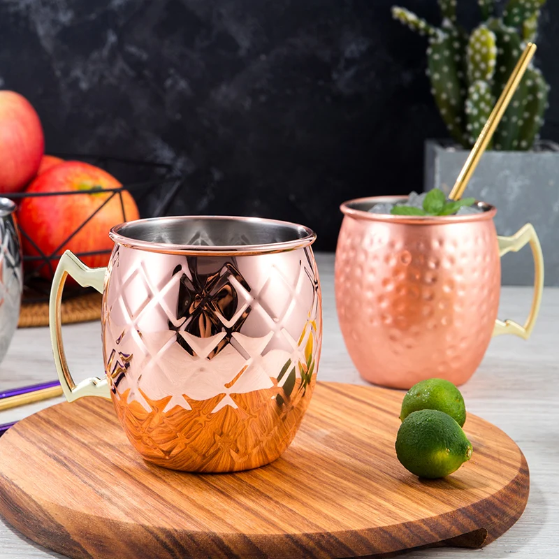 550ml Beer Mug18 Ounces Moscow Mug Beer Cup Stainless Steel Mug Hammered Copper Cup Of Coffee Bar Plated Canecas Travel Mugs
550ml Beer Mug18 Ounces Moscow Mug Beer Cup Stainless Steel Mug Hammered Copper Cup Of Coffee Bar Plated Canecas Travel Mugs