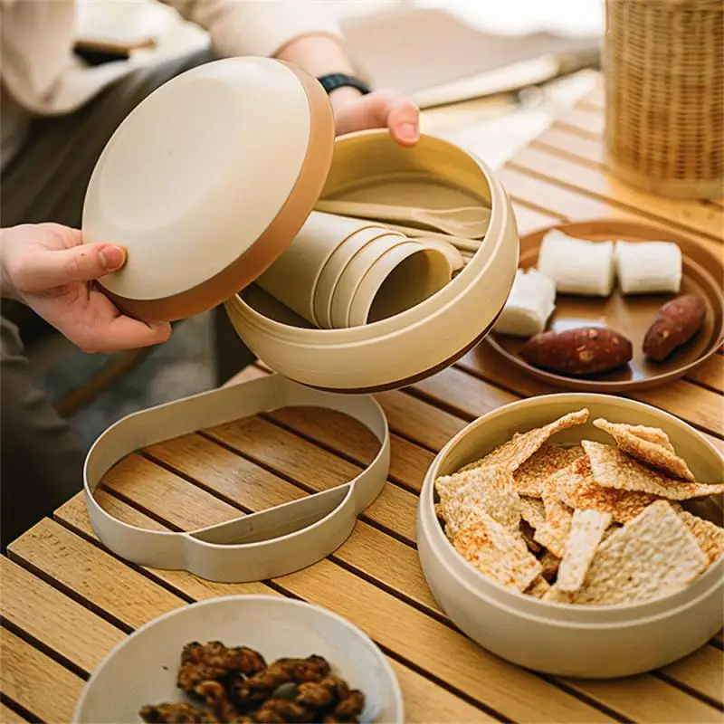 Picnic High Capacity Dishes Storage Set Does Not Occupy Land Comfortable Grip Camping Mellow Multifunction Practicality Outdoor
Picnic High Capacity Dishes Storage Set Does Not Occupy Land Comfortable Grip Camping Mellow Multifunction Practicality Outdoor