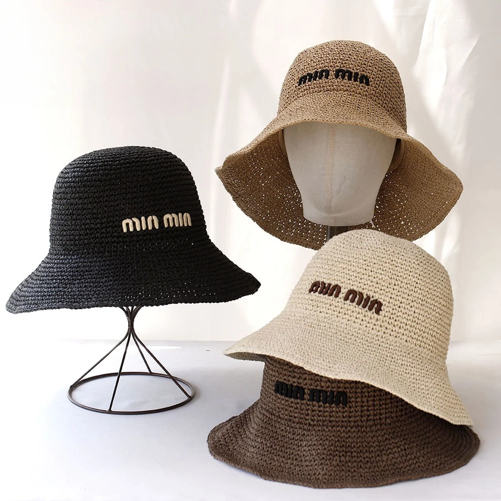 Japanese Minimalist Embroidered Letter Woven Straw Hat Women's Travel Versatile Casual Fisherman Hat Vacation Style Sun Hat
Japanese Minimalist Embroidered Letter Woven Straw Hat Women's Travel Versatile Casual Fisherman Hat Vacation Style Sun Hat