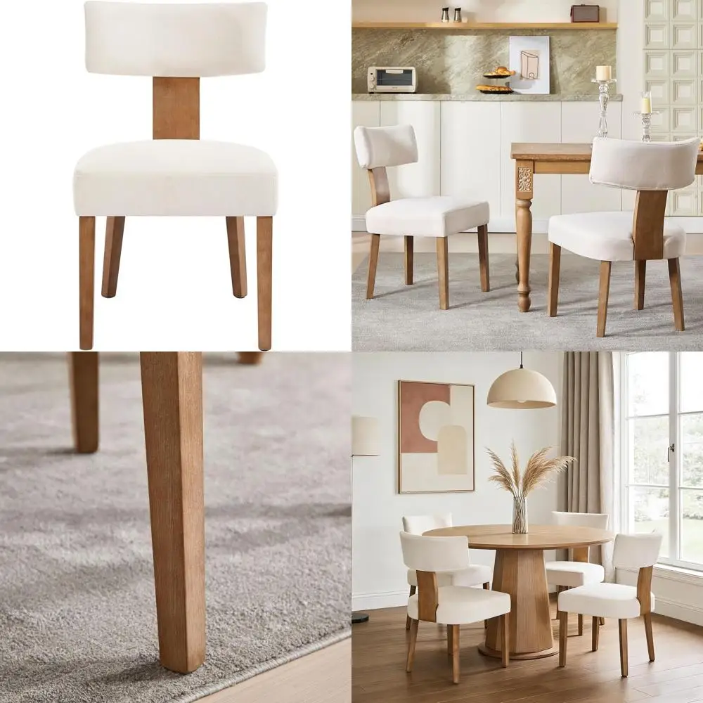 ern Dining Chairs Set o 6, Upholstered Kitchen Chair with Curved Back, armhouse Linen abric Dining Room Chairs ern Wood Chairs o
ern Dining Chairs Set o 6, Upholstered Kitchen Chair with Curved Back, armhouse Linen abric Dining Room Chairs ern Wood Chairs o