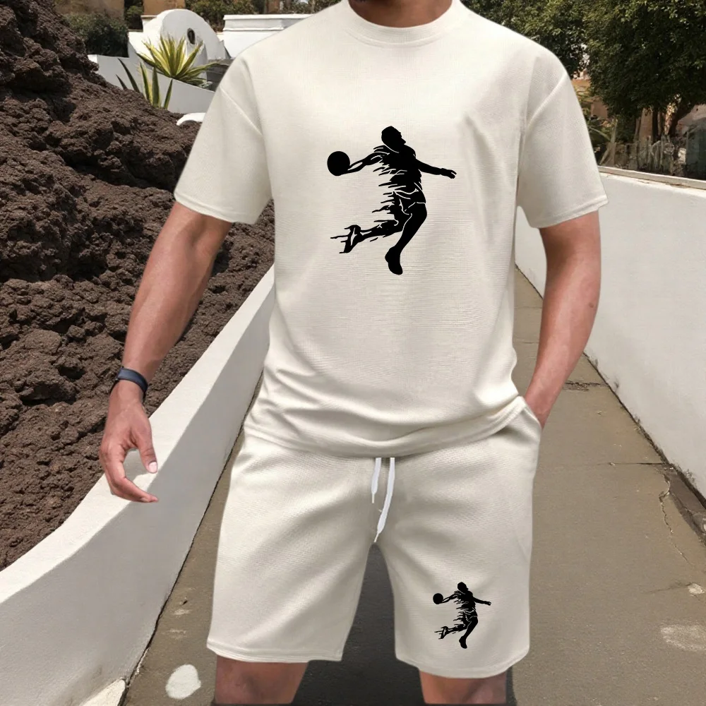 Summer Quick Drying Men's Sets Fashion tracksuits Casual Breathable Short Sleeve 2D Printed Sports T-shirt+Shorts Basketball Set
Summer Quick Drying Men's Sets Fashion tracksuits Casual Breathable Short Sleeve 2D Printed Sports T-shirt+Shorts Basketball Set
