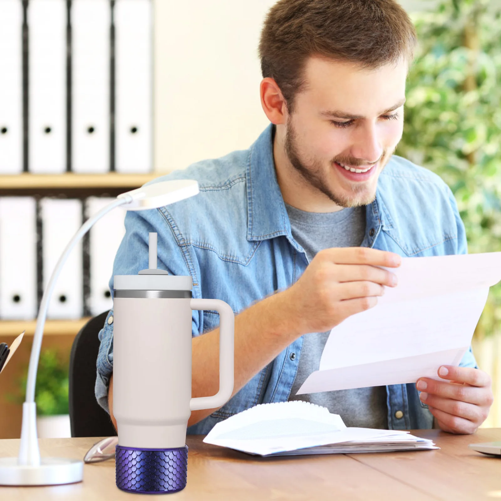 2Pcs Silicone Cup Sleeves Fish Scale Design Tumbler Boots for 12-40 Oz Cups Reusable Coffee Cup Sleeve Mug Bottom Protector
2Pcs Silicone Cup Sleeves Fish Scale Design Tumbler Boots for 12-40 Oz Cups Reusable Coffee Cup Sleeve Mug Bottom Protector