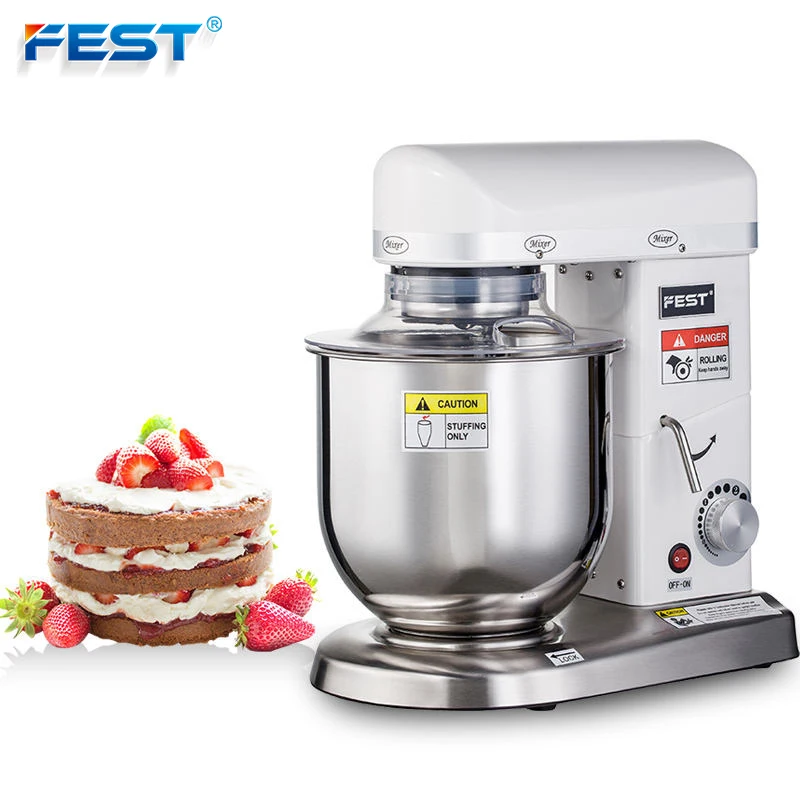 FEST 3 In 1 Commercial 7 Quart Heavy Duty Home Dough Mixer Cake Mixer For Bakery
FEST 3 In 1 Commercial 7 Quart Heavy Duty Home Dough Mixer Cake Mixer For Bakery