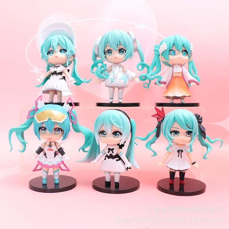 6pcs Hot Hatsune New Miku Figurine Action Figures Anime Ornaments 2D Gifts Boxes and Trendy Toy Items Fan Gifts
6pcs Hot Hatsune New Miku Figurine Action Figures Anime Ornaments 2D Gifts Boxes and Trendy Toy Items Fan Gifts