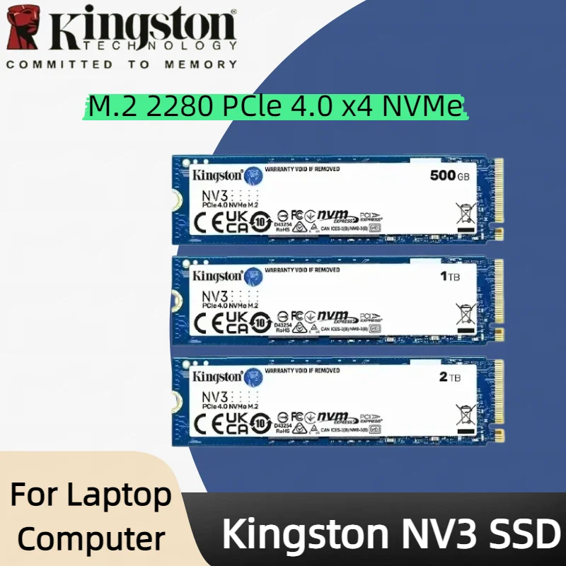 Kingston NV3 SSD 500GB 1TB 2TB NVMe PCIe Gen 4.0x4 Solid State Drive M.2 2280 Internal SSD nvme m2 for Desktop Laptop Original
Kingston NV3 SSD 500GB 1TB 2TB NVMe PCIe Gen 4.0x4 Solid State Drive M.2 2280 Internal SSD nvme m2 for Desktop Laptop Original