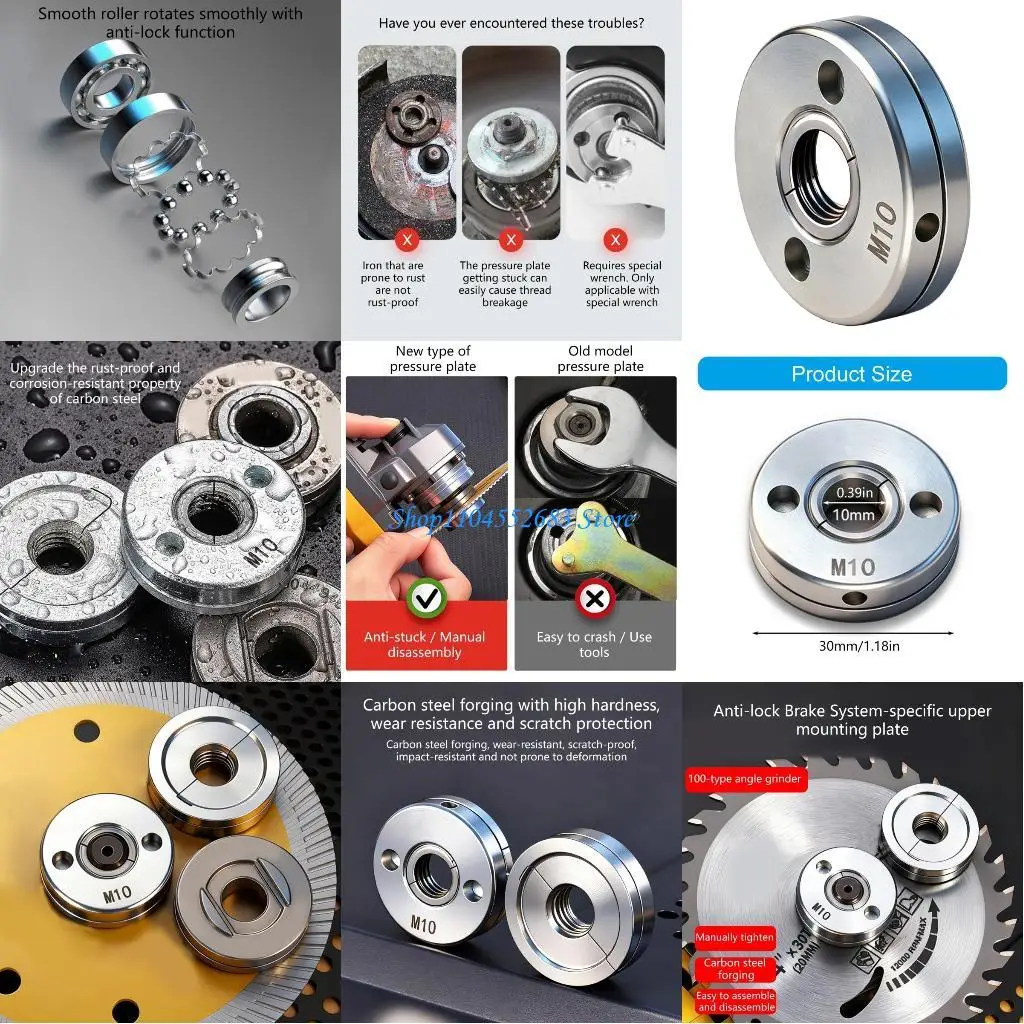 Y6GD High Hardness Pressure Plate 30mm Reduces Friction on 100 Angles Grinder Models
Y6GD High Hardness Pressure Plate 30mm Reduces Friction on 100 Angles Grinder Models