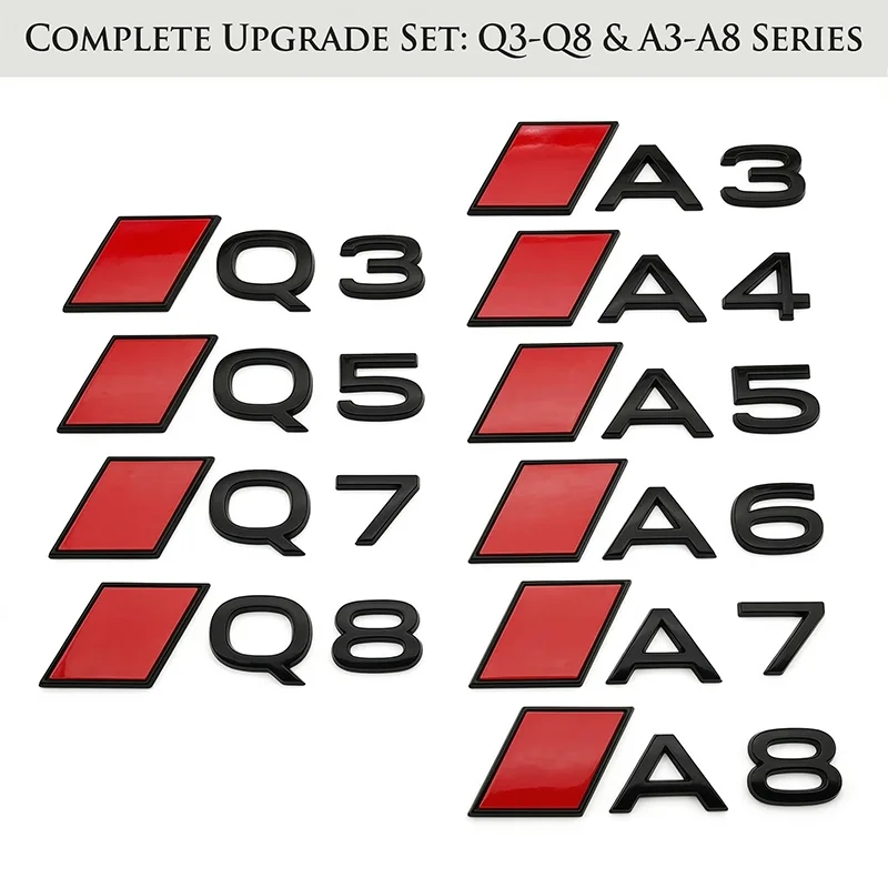Car ABS Rear Trunk Words Letters Logo Badge Emblem Decals Sticker For Audi A3 A4 A5 A6 A7 A8 Q3 Q5 Q7 Q8 Styling Accessories
Car ABS Rear Trunk Words Letters Logo Badge Emblem Decals Sticker For Audi A3 A4 A5 A6 A7 A8 Q3 Q5 Q7 Q8 Styling Accessories